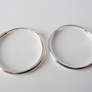 EXGOX Orecchini A Cerchio In Argento 925 Larghezza 5 Mm - Grandi Cerchi Ipoallergenici, Da 30 A 70 Mm | Gioiello Elegante Donna